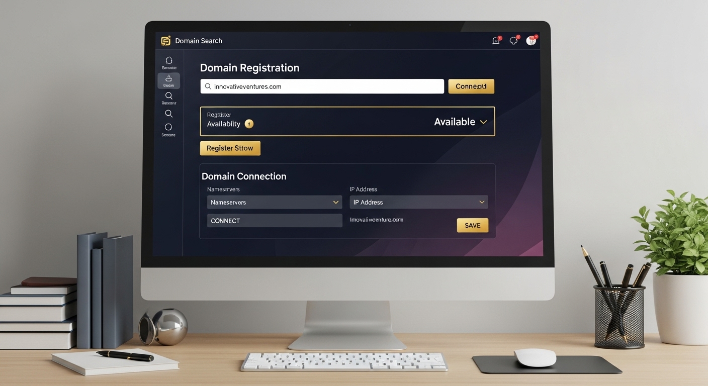 شراء وربط الدومين